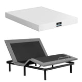 Darrahopens Furniture > Bedroom > Beds & Bed Frames Artiss Queen size bed frame & Giselle Bedding Mattress Queen Combo, adjustable bed Base for Snoring Relief, Independent Head Foot Incline, Wireless Remote, Black,20cm Thickness