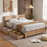 Darrahopens Furniture > Bedroom > Beds & Bed Frames Artiss Queen Size Bed Frame with 2 Drawers Bedroom Furniture