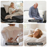 Darrahopens Furniture > Bedroom > Beds & Bed Frames Artiss Queen size bed frame with Giselle Bedding Queen Mattress, adjustable bed Base Combo for Snoring Relief, Independent Head Foot Incline, Wireless Remote, Black,18cm Thickness