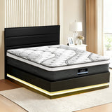 Darrahopens Furniture > Bedroom > Beds & Bed Frames Artiss RGB LED Queen Bed Frame with 32cm Giselle Mattress Set
