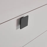 Darrahopens Furniture > Bedroom > Beds & Bed Frames Bedside Table with 2 Storage Drawers MDF Combination of Champagne and Black Colour Nightstand