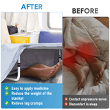 Darrahopens Furniture > Bedroom > Beds & Bed Frames Blanket Lifter Bar 62-82cm Height Adjustable Feet Tent Steel Bed Cradle Max Load 136kg with 4 Clips for Feet Toes Leg Knee Ankle Post Surgery Recovery