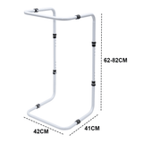 Darrahopens Furniture > Bedroom > Beds & Bed Frames Blanket Lifter Bar 62-82cm Height Adjustable Feet Tent Steel Bed Cradle Max Load 136kg with 4 Clips for Feet Toes Leg Knee Ankle Post Surgery Recovery