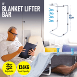 Darrahopens Furniture > Bedroom > Beds & Bed Frames Blanket Lifter Bar 62-82cm Height Adjustable Feet Tent Steel Bed Cradle Max Load 136kg with 4 Clips for Feet Toes Leg Knee Ankle Post Surgery Recovery