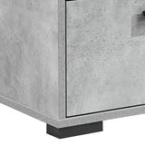 Darrahopens Furniture > Bedroom > Beds & Bed Frames Dressing Chest With 6 Storage Drawers MDF Mirror Combination of Black & Cement Colour