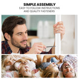 Darrahopens Furniture > Bedroom > Beds & Bed Frames KINGSTON SLUMBER 2in1 King Single Metal Bunk Bed Frame, with Modular Design, Matte White