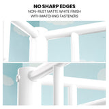 Darrahopens Furniture > Bedroom > Beds & Bed Frames KINGSTON SLUMBER 2in1 King Single Metal Bunk Bed Frame, with Modular Design, Matte White