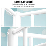 Darrahopens Furniture > Bedroom > Beds & Bed Frames KINGSTON SLUMBER 2in1 Single Metal Bunk Bed Frame, with Modular Design, Matte White