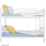 Darrahopens Furniture > Bedroom > Beds & Bed Frames KINGSTON SLUMBER 2in1 Single Metal Bunk Bed Frame, with Modular Design, Matte White