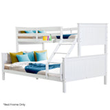 Darrahopens Furniture > Bedroom > Beds & Bed Frames Kingston Slumber Triple Wooden Single Over Double Bunk Bed Frame for Kids, Convertible Design, White