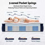 Darrahopens Furniture > Bedroom > Beds & Bed Frames RoomSense Double 34cm Medium Soft Gel Mattress Bundle, Oatmeal Bed Frame In Australia - Darrahopens