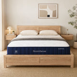 Darrahopens Furniture > Bedroom > Beds & Bed Frames RoomSense Queen 26cm Firm Mattress Bundle with Oatmeal Wooden Bed Frame In Australia - Darrahopens