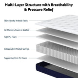 Darrahopens Furniture > Bedroom > Beds & Bed Frames RoomSense Queen 26cm Firm Mattress Bundle with Oatmeal Wooden Bed Frame In Australia - Darrahopens