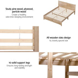 Darrahopens Furniture > Bedroom > Beds & Bed Frames RoomSense Queen 26cm Firm Mattress Bundle with Oatmeal Wooden Bed Frame In Australia - Darrahopens