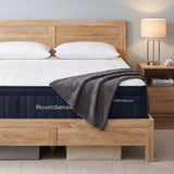 Darrahopens Furniture > Bedroom > Beds & Bed Frames RoomSense Queen 34cm Medium Soft Gel Mattress Bundle, Oatmeal Bed Frame In Australia - Darrahopens