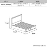 Darrahopens Furniture > Bedroom > Beds & Bed Frames Storage Bedroom Suite Drawers Miami White Colour with Tallboy in Queen In Australia - Darrahopens