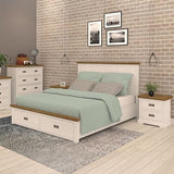 Darrahopens Furniture > Bedroom > Beds & Bed Frames Storage Bedroom Suite Drawers Miami White Colour with Tallboy in Queen In Australia - Darrahopens