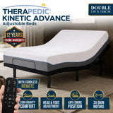 Darrahopens Furniture > Bedroom > Beds & Bed Frames Therapedic Kinetic Advance Adjustable Double Bed Base with Head Tilt In Australia - Darrahopens
