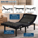 Darrahopens Furniture > Bedroom > Beds & Bed Frames Therapedic Kinetic Advance Adjustable King Single Bed Base with Head Tilt In Australia - Darrahopens