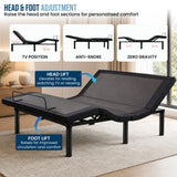 Darrahopens Furniture > Bedroom > Beds & Bed Frames Therapedic Motion Adjustable Queen Bed Base with Wireless Remote In Australia - Darrahopens