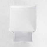 Darrahopens Furniture > Bedroom Bedside Table Side Storage Cabinet Nightstand Bedroom 1 Drawer 2 Shelf LARK WHITE