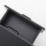 Darrahopens Furniture > Bedroom Bedside Table Side Storage Cabinet Nightstand Bedroom 2 Drawer KEVA BLACK