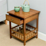 Darrahopens Furniture > Bedroom > Bedside Tables 2 Tier Classic Bedside Table Drawer Side Table Living Room Coffee Tea End Table