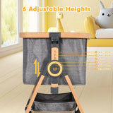 Darrahopens Furniture > Bedroom > Bedside Tables 3 in 1 Grey Baby Bassinet Bedside Crib with Mattress, Adjustable Height and Storage Basket In Australia - Darrahopens