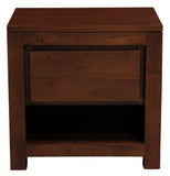 Darrahopens Furniture > Bedroom > Bedside Tables Amsterdam Solid Mahogany Timber 1 Drawer Bedside Table (Mahogany)