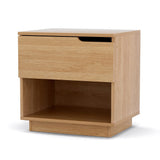 Darrahopens Furniture > Bedroom > Bedside Tables Artiss Bedside Table 1 Drawer 1 Shelf Nightstand Pine