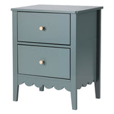 Darrahopens Furniture > Bedroom > Bedside Tables Artiss Bedside Table 2 Drawers Bedroom Storage Nightstand Green