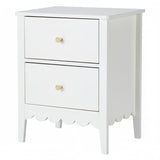 Darrahopens Furniture > Bedroom > Bedside Tables Artiss Bedside Table 2 Drawers Bedroom Storage Nightstand White