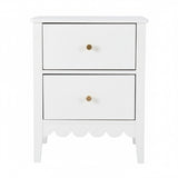 Darrahopens Furniture > Bedroom > Bedside Tables Artiss Bedside Table 2 Drawers Bedroom Storage Nightstand White