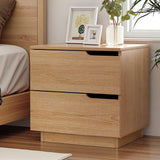 Darrahopens Furniture > Bedroom > Bedside Tables Artiss Bedside Table 2 Drawers Nightstand Pine