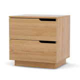 Darrahopens Furniture > Bedroom > Bedside Tables Artiss Bedside Table 2 Drawers Nightstand Pine