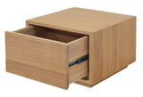 Darrahopens Furniture > Bedroom > Bedside Tables Oscar 1 Drawer Low Bedside Table (Natural)
