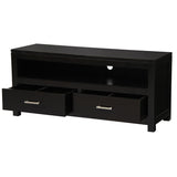 Darrahopens Furniture > Bedroom > Bedside Tables Paris 2 Drawer Entertainment Unit (Chocolate)