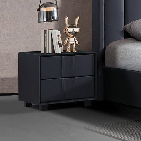 Darrahopens Furniture > Bedroom > Bedside Tables Prado Bedside Table MDF Construction Fabric Upholstery Iron Feet