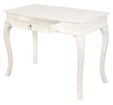 Darrahopens Furniture > Bedroom > Bedside Tables Queen Ann 1 Drawer Sofa Table (White)