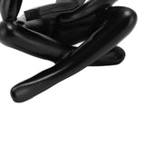 Darrahopens Furniture > Bedroom > Bedside Tables Thinker Reading Statue Resin Sitting Figure Abstract Art Ornament for Living Room Cabinet Decoration Black In Australia - Darrahopens