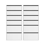 Darrahopens Furniture > Bedroom > Dressers Artiss 2x Chest of 6 Drawers Dresser Tallboy White