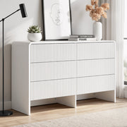 Darrahopens Furniture > Bedroom > Dressers Artiss 6 Chest of Drawers Dresser Cabinet White