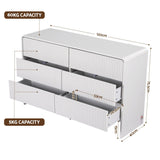 Darrahopens Furniture > Bedroom > Dressers Artiss 6 Chest of Drawers Dresser Cabinet White