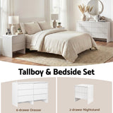Darrahopens Furniture > Bedroom > Dressers Artiss 6 Chest of Drawers Dresser Cabinet White