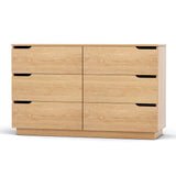 Darrahopens Furniture > Bedroom > Dressers Artiss 6 Chest of Drawers Dresser Table Pine