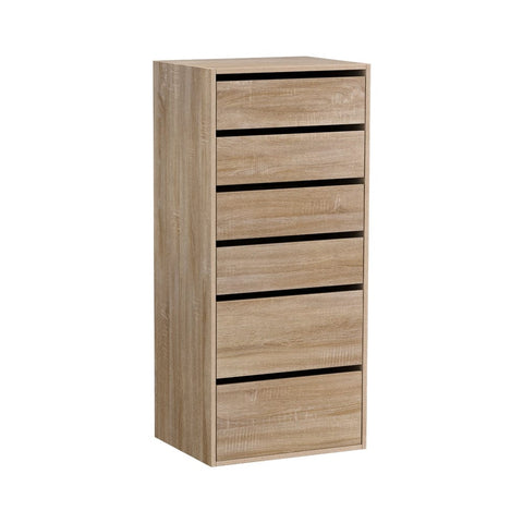 Darrahopens Furniture > Bedroom > Dressers Artiss 6 Chest of Drawers Dresser Tallboy Pine