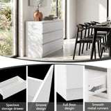 Darrahopens Furniture > Bedroom > Dressers Artiss 6 Chest of Drawers Lowboy White