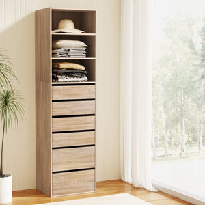 Darrahopens Furniture > Bedroom > Dressers Artiss 6 Chest of Drawers Tallboy Cabinet Pine
