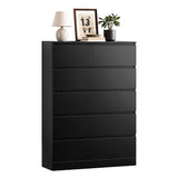 Darrahopens Furniture > Bedroom > Dressers Artiss 6 Chest of Drawers Tallboy PEPE Black