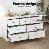 Darrahopens Furniture > Bedroom > Dressers Artiss 7 Chest of Drawers Dresser Table White
